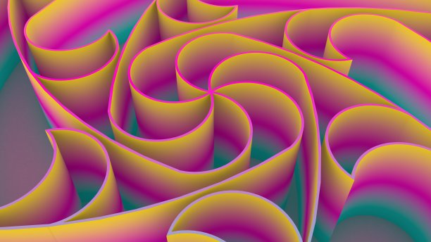 几何背景的三维插图图片下载