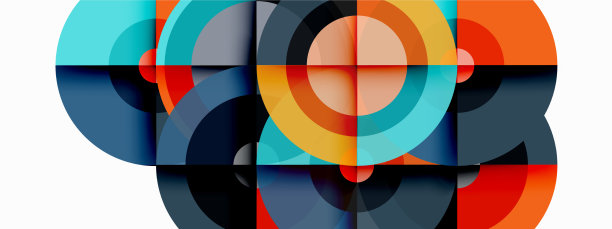 带阴影的圆圈时髦的最小几何图片下载