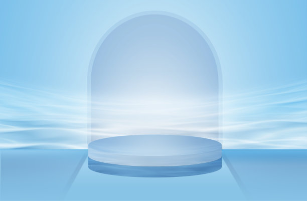 三维舞台上的水面三维渲染电脑数字绘图图片下载