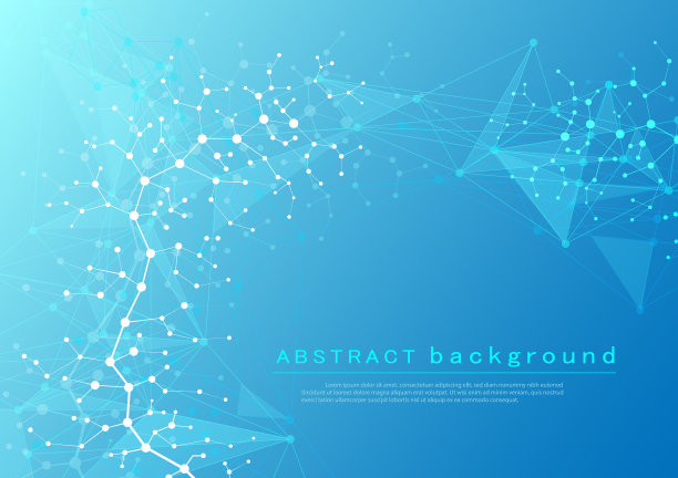 科技分子图案抽象背景图像壁纸或横幅设计图片下载