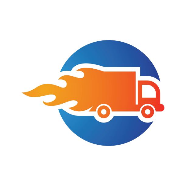 汽车配送标志图片说明图片下载