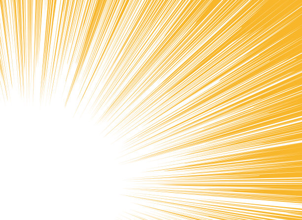 剪贴画背景的橙色浓度线图片下载