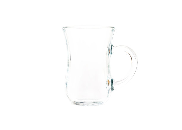 空的透明玻璃杯。图片下载