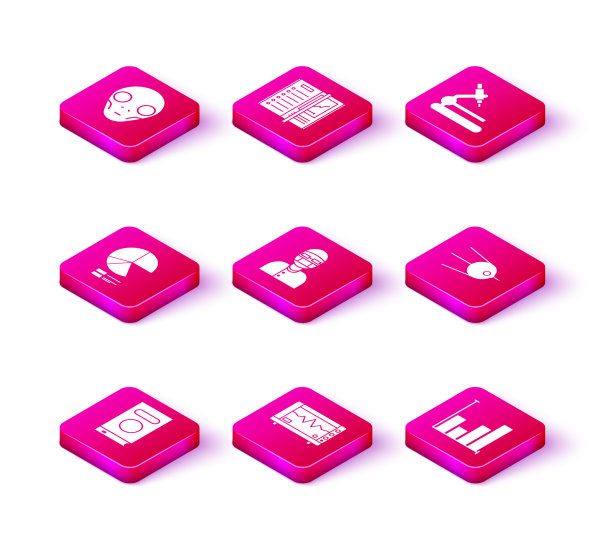 设置图书电脑显示器与心电图饼图片下载