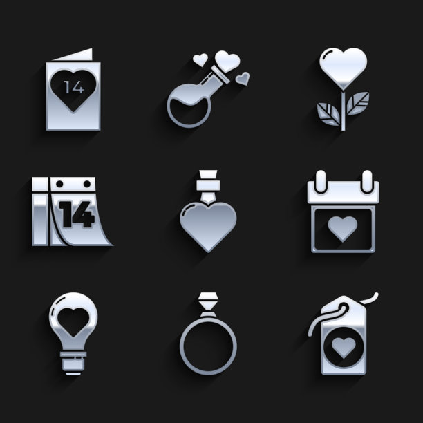 套瓶与爱情药水钻石订婚图片下载