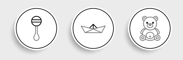 设置线泰迪熊毛绒玩具摇铃婴儿和图片下载