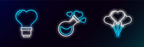 将线气球设置成心形图片下载