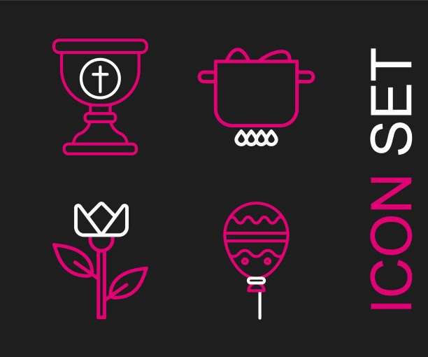 在气球上系上丝带、郁金香彩蛋图片下载