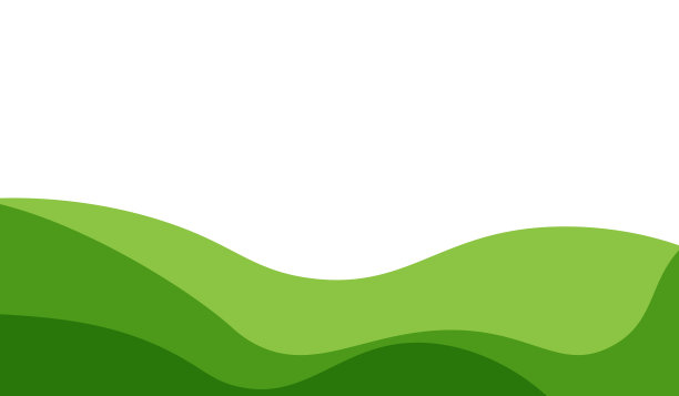 简单的绿色背景。现代波浪背景风格图片下载