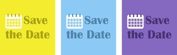 保存日期。一套假日海报为您的商店，网页，演示或打印。图片下载