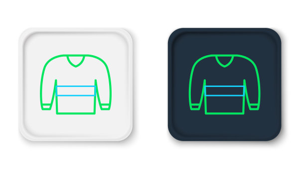 白色背景上的毛衣图标，套头衫符号矢量图图片下载