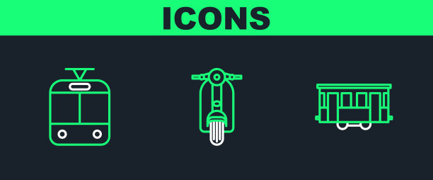 设线路老城区有轨电车、有轨电车和铁路图片下载