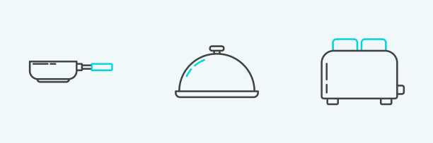 设置烤面包机与烤面包，煎锅和图片下载