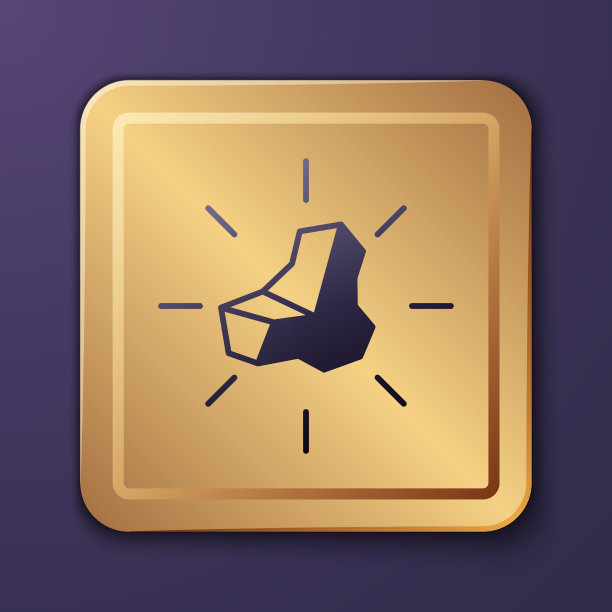 紫金块图标孤立在紫色图片下载