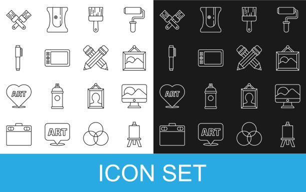 设置线画架或电脑画板图片下载