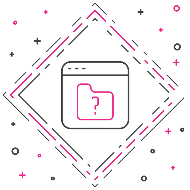 线文件丢失图标孤立的白色背景。色彩缤纷的轮廓概念。向量图片下载