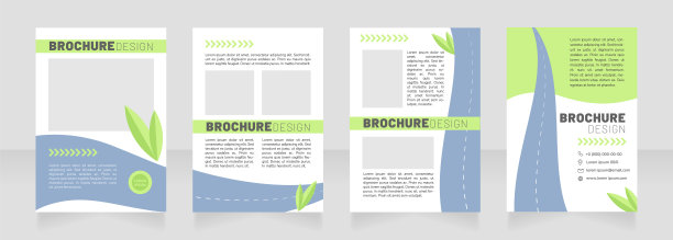 节能汽车空白宣传册设计图片下载