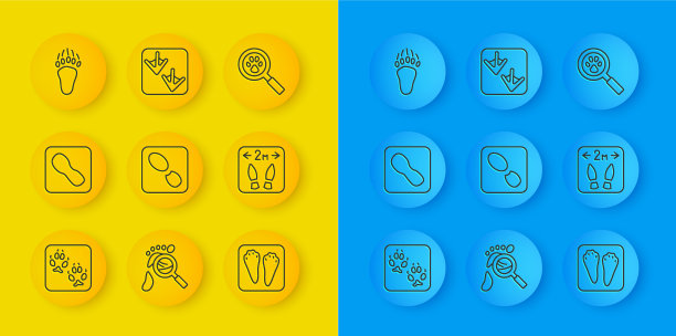 设行狐爪脚印人脚印鞋图片下载