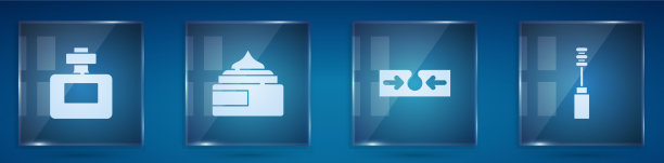 设置香水膏或乳液化妆品管痤疮图片下载