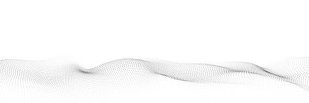 粒子波。数字波背景概念。抽象的技术背景。大数据可视化。矢量插图。图片下载