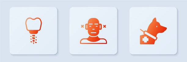 设置聋人植牙和导盲犬白色图片下载