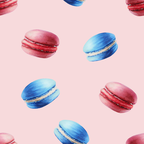 水彩无缝图案与蛋白霜。手绘甜蜜的白色孤立的背景。用于设计师，菜单，商店，测谎，酒吧，小酒馆，餐厅，用于明信片，包装纸，封面。海报及纺织品图片下载