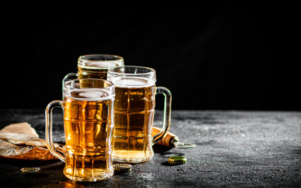 鱼干啤酒。图片下载