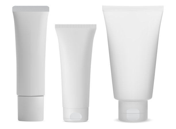 白色化妆管包。分离面霜图片下载