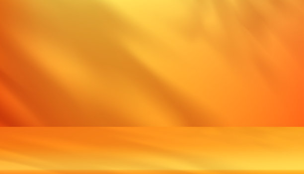 秋天的背景，3D工作室背景与cpodium与树叶阴影覆盖在黄色墙壁房间，矢量场景模型秋季，感恩节，丰收节产品展示礼物图片下载