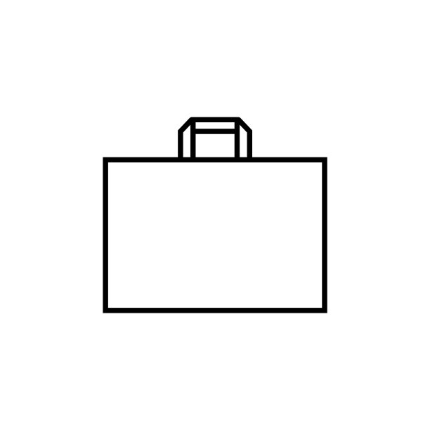 购物袋线图标，标志矢量图片下载