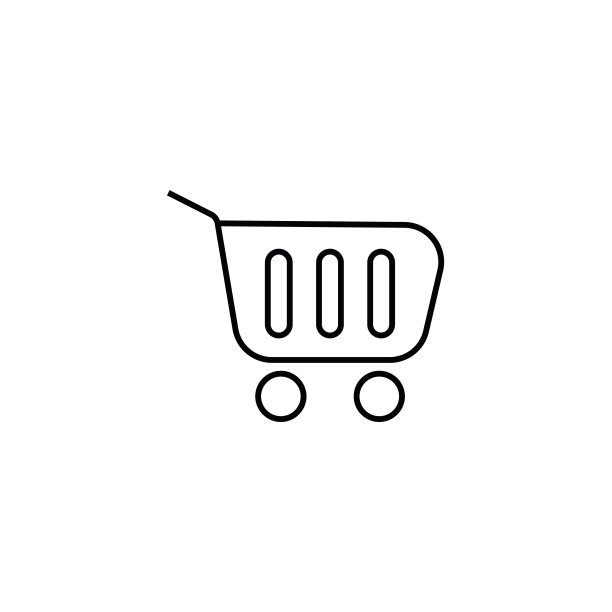 购物车线图标，标志矢量图片下载