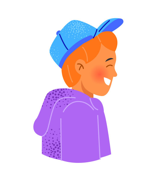 侧面的红发男孩图片下载