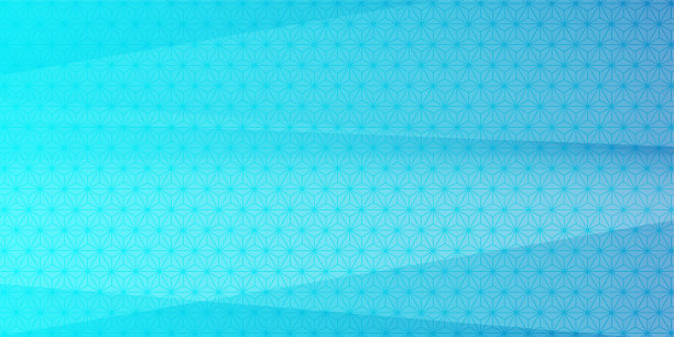 麻叶图案。蓝色渐变背景插图。图片下载