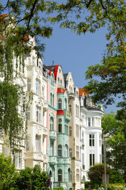 科隆的历史住宅建筑图片下载