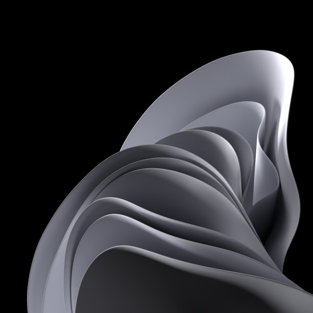 数字化转型抽象流动的波浪彩色线条增长领导力图片下载