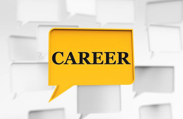 演讲中的职业词泡沫图片下载