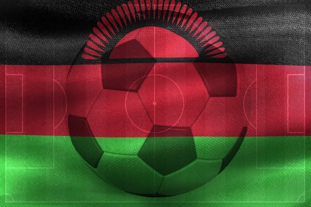一个马拉维国旗的3d插图-现实的挥舞织物旗帜图片下载
