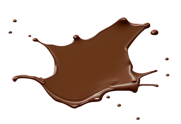 巧克力飞溅白色背景易于使用图片下载