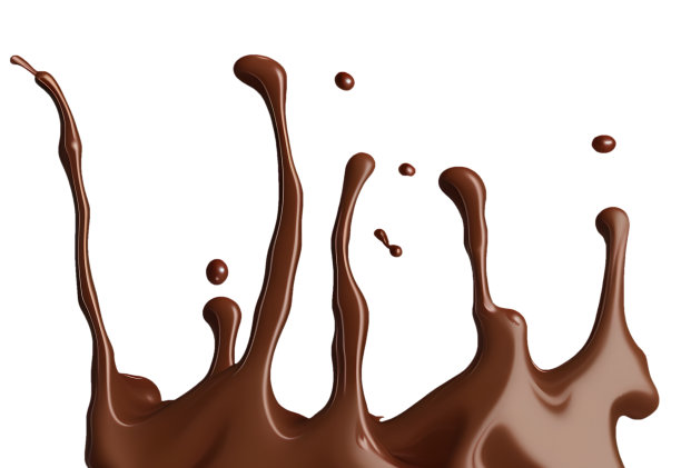 巧克力飞溅白色背景易于使用图片下载