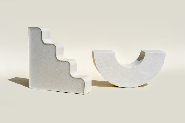 裙台呈阶梯状，半圆形几何形式为产品广告。的背景。陈列柜，陈列柜。现代抽象底座显示化妆品，肥皂，物品的介绍。最小设计平台图片下载