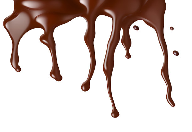 巧克力飞溅白色背景易于使用图片下载