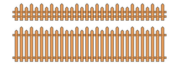 彩色轮廓栅栏在平面风格矢量插图孤立的白色图片下载