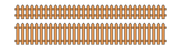 彩色轮廓栅栏在平面风格矢量插图孤立的白色图片下载