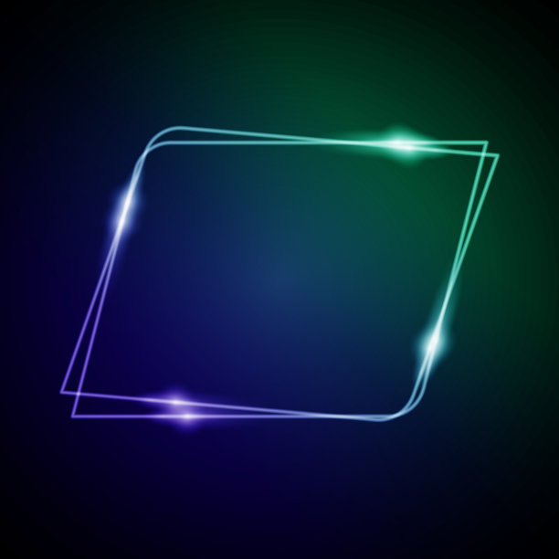 发光的框架图片下载