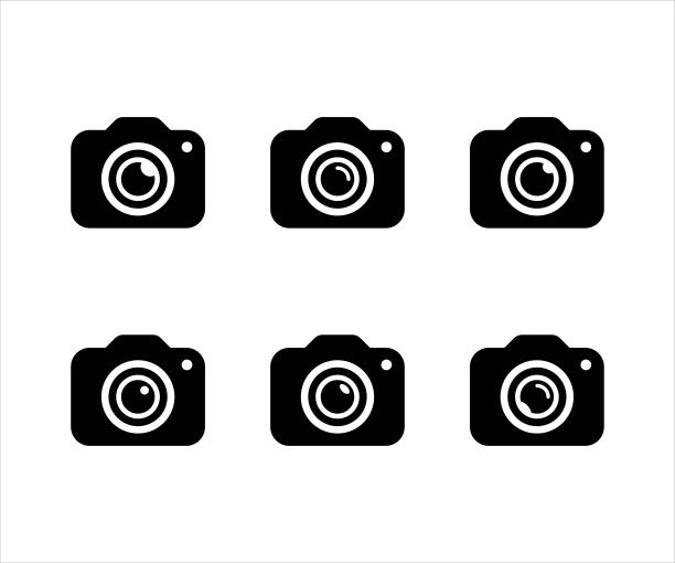 采购产品相机图标，照片相机符号，相机-摄影设备，家庭摄像机，照片，摄影主题，电影相机，身体相机标志，矢量插图图片下载