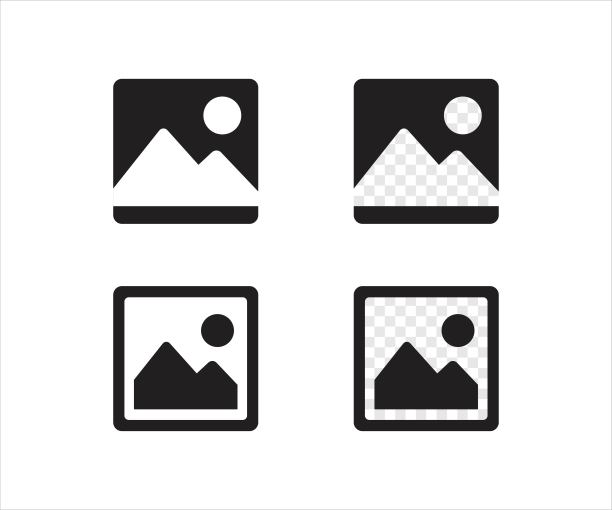 采购产品图像图标，图片符号，照片，摄影，看视图标志，矢量插图图片下载