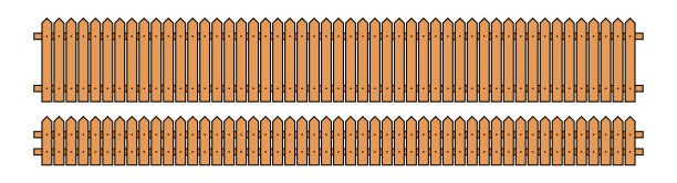 彩色轮廓栅栏在平面风格矢量插图孤立的白色图片下载