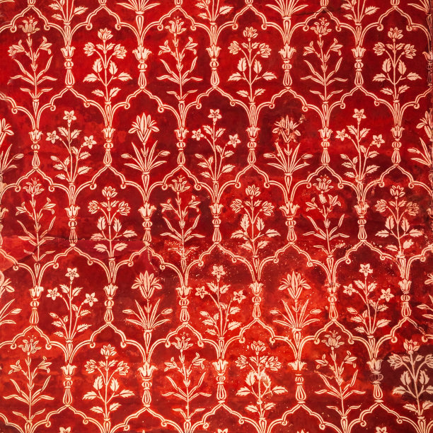 泰姬陵几何图案背景图片下载