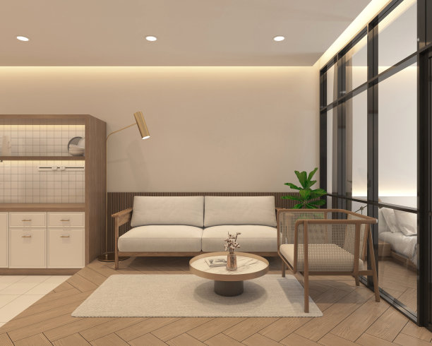 现代日式客厅图片下载