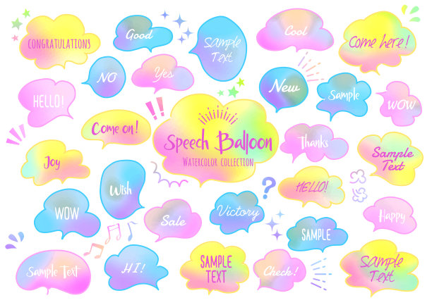 漫画手写演讲泡沫集图片下载